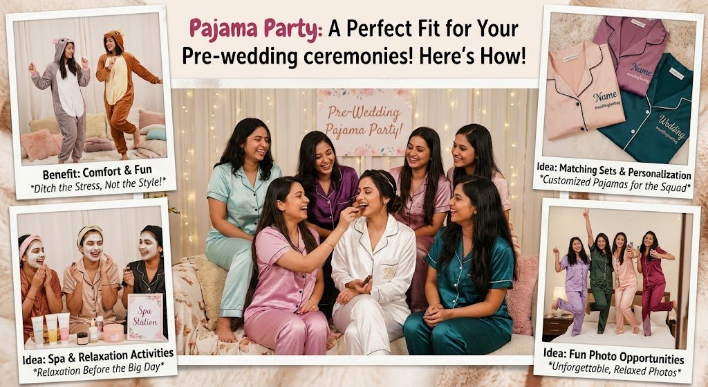 Pajama Party: A Perfect Fit for Your Pre-wedding ceremonies! Here’s How!
